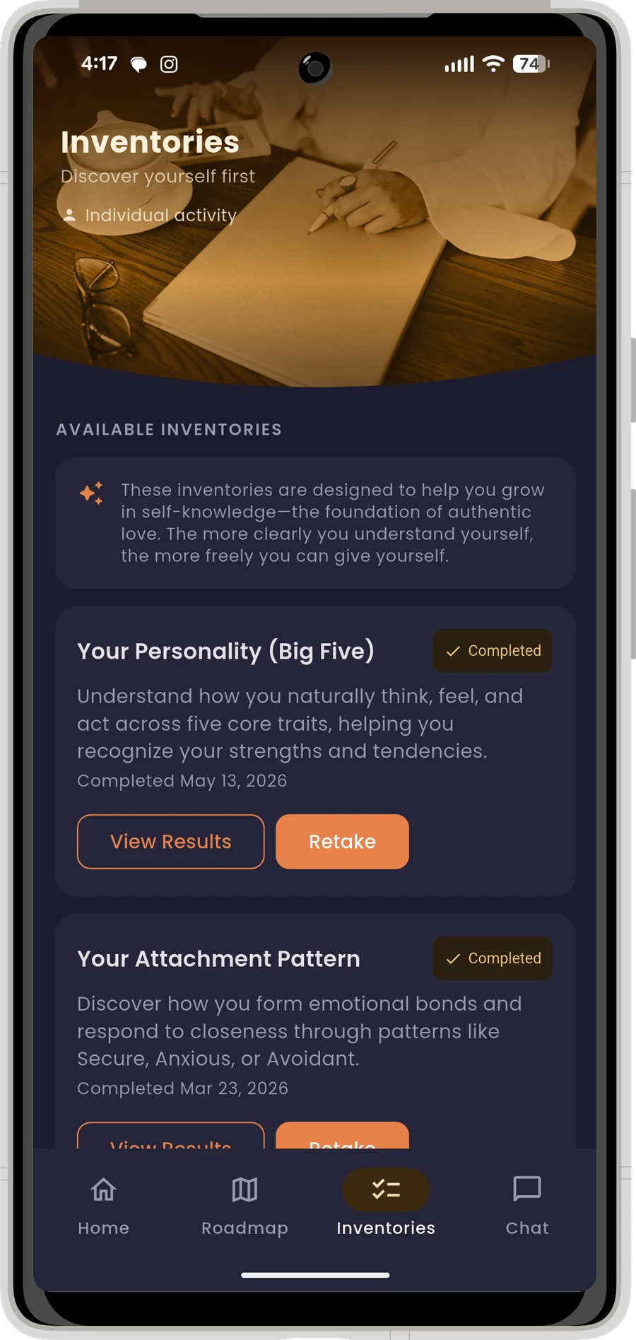 Avila compatibility inventories screen